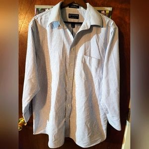 Men's Long Sleeve Stafford Dress Shirt Size 17